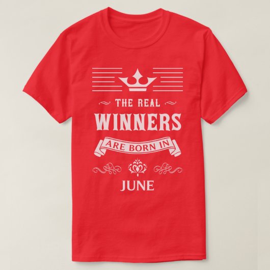 6月の誕生日プレゼント Tシャツ (デザイン正面)