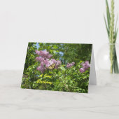 6月の誕生日 カード (正面)