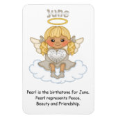 6月の誕生石エンジェルブロンドプレミアムマグネット マグネット (縦)