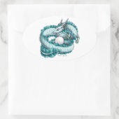 6月の誕生石龍:パール 楕円形シール (バッグ)