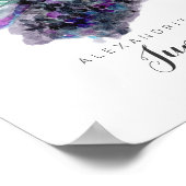 6月の誕生石 – アレキサンドライト水彩 |ポスター ポスター (角)