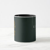 6月の誕生花バラの名入れゴールドマグカップ マグカップ (中央)