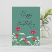 6月の誕生花 ローズ カード (スタンド正面)
