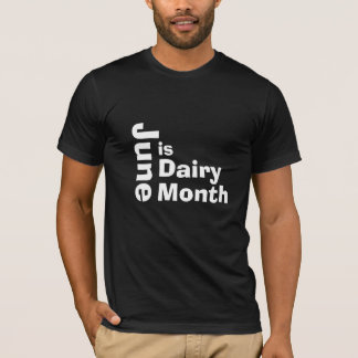 6月は乳製品の月。農家用Tシャ誇りを持ったツ。 Tシャツ