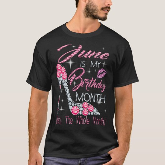 6月は私の誕生日月Yep全体の月 Tシャツ (正面)