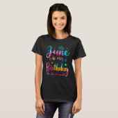 6月は私の誕生日Yesは全体の月Tee 6月 Tシャツ (正面フル)