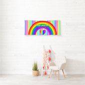 6月はLGBTプライド月ボタン 横断幕 (インサイチュ)