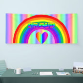 6月はLGBTプライド月ボタン 横断幕 (トレードショー)