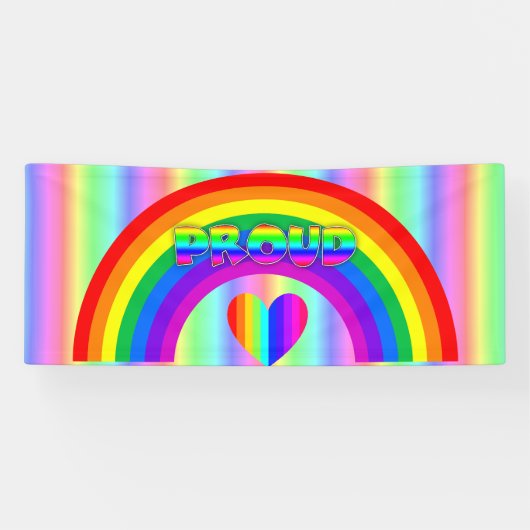 6月はLGBTプライド月ボタン 横断幕 (横)