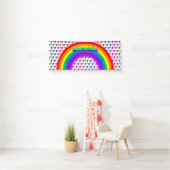 6月はLGBTプライド月ボタン 横断幕 (インサイチュ)
