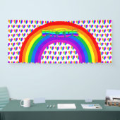6月はLGBTプライド月ボタン 横断幕 (トレードショー)
