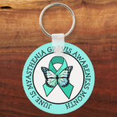 6月はMyastenia Gravis認識度月Keychai キーホルダー (正面)