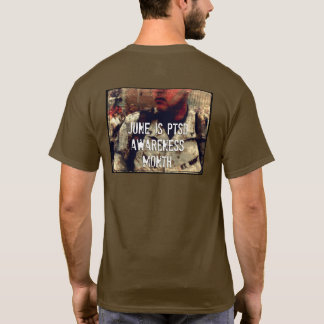 6月はPTSD啓発月間です Tシャツ