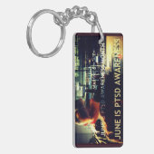 6月はPTSD認識度月キーチェーン キーホルダー (正面左)