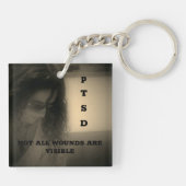 6月はPTSD認識度月キーチェーン キーホルダー (裏面)