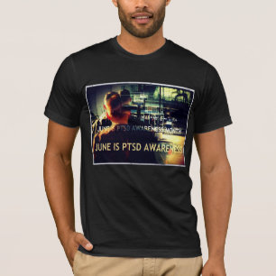 6月はPTSD認識度月Tシャツ Tシャツ