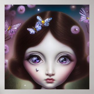 6月アレキサンドライト誕生石の少女 ポスター