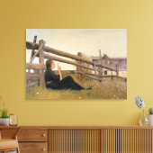 6月ガール吹ズ・ダンデロン種子， 1899 キャンバスプリント (インサイチュ (リビング))