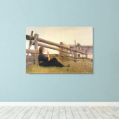 6月ガール吹ズ・ダンデロン種子， 1899 キャンバスプリント (インサイチュ (ウッドフロア))