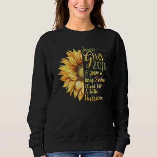 6月ガール2016 6歳6サンシャイン誕生日 スウェットシャツ