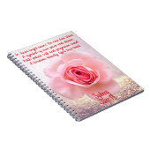 6月バラ誕生フラワースパイラルノート ノートブック (右側)