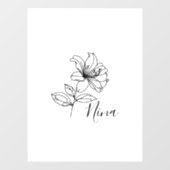 6月パーソナライズされたハニーサックル誕生花の贈り物 ウィンドウサイン (シート)