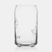 6月パーソナライズされたハニーサックル誕生花の贈り物 ガラス缶 (右)