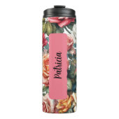 6月パーソナライズされた誕生フラワーバラ タンブラー (正面)