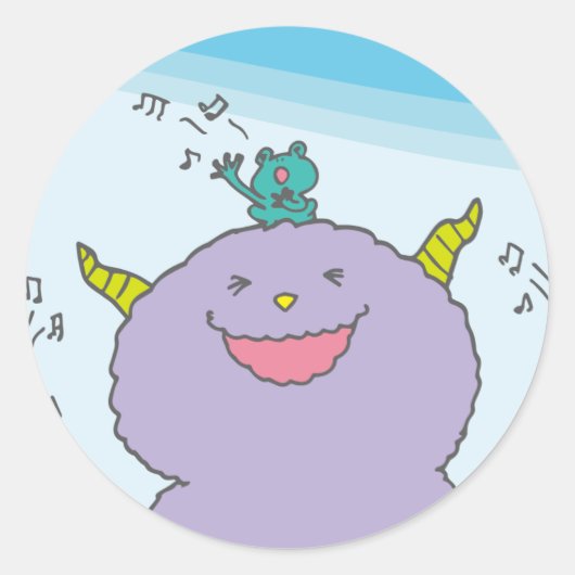 6月モンスターシール ラウンドシール (正面)