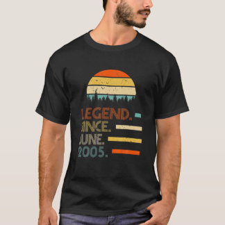 6月以来16歳レトロ誕生日ギフト伝説 Tシャツ