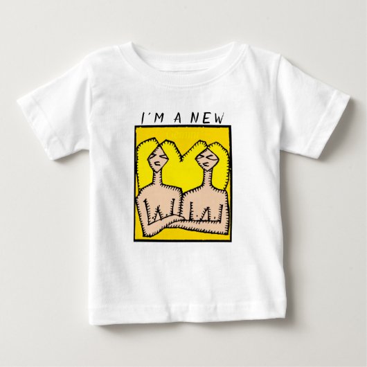 6月生まれの双子座 赤ちゃん ベビーTシャツ (正面)