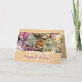 6月誕生日バラ誕生月花 カード (正面)