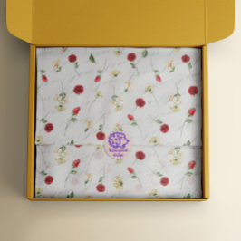 6月誕生月フラワーズバラハニーサックル 薄葉紙