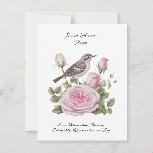 6月誕生月花バラエレガント誕生日 (正面)