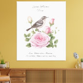 6月誕生月花バラエレガント誕生日 キャンバスプリント (インサイチュ (リビング))