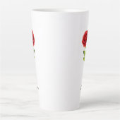 6月誕生月花バラ カフェラテマグ (正面)