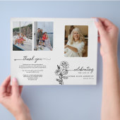 6月誕生月花葬儀プログラム チラシ (手)