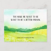 6月1日に何かいい日を言う賛辞 ポストカード (正面)