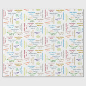 6月14日誕生日ギフト包装紙 ラッピングペーパー (フラット)