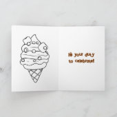 6月2日はNational Rocky Road Day Coloring Page カード (内部)