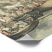 6月20日サウサンプトンで主の後に乗船 ポスター (角)