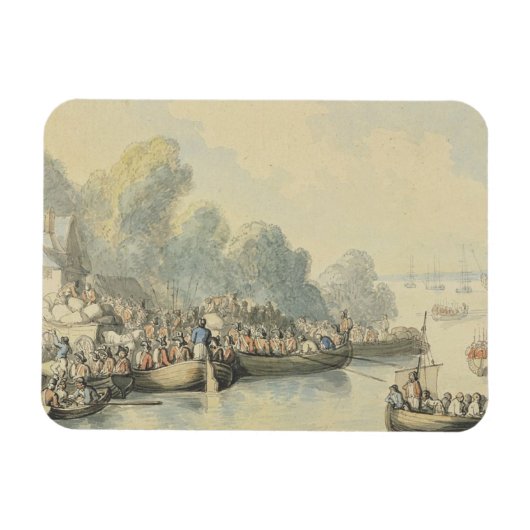 6月20日サウサンプトンで主の後に乗船 マグネット (横)