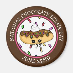 6月22日チョコレート·エクレアの日 マグネット