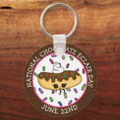 6月22日ナショナルチョコレートエクレアデイキーチェーン キーホルダー (正面)