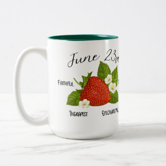 6月23日Birthdate Personality Mug ツートーンマグカップ