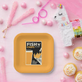 6月4日 – 魚とチップの日 ペーパープレート (パーティー)