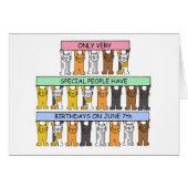 6月7日誕生日、猫漫画。 (正面横)