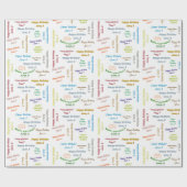 6月8日誕生日ギフトラッピング紙 ラッピングペーパー (フラット)