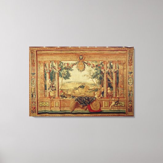 6月/フォンテーヌブローのシャトー キャンバスプリント (正面)