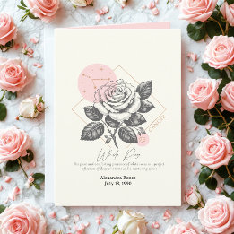 6月～7月誕生花カスタム誕生日 カード